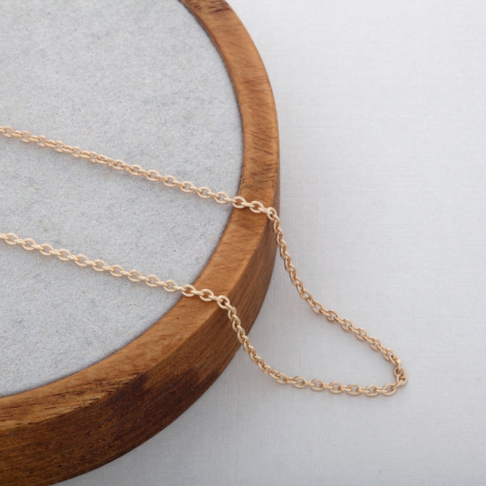 a chain necklace 14K,18K 고방 체인 목걸이 (3푼,5푼,7푼)